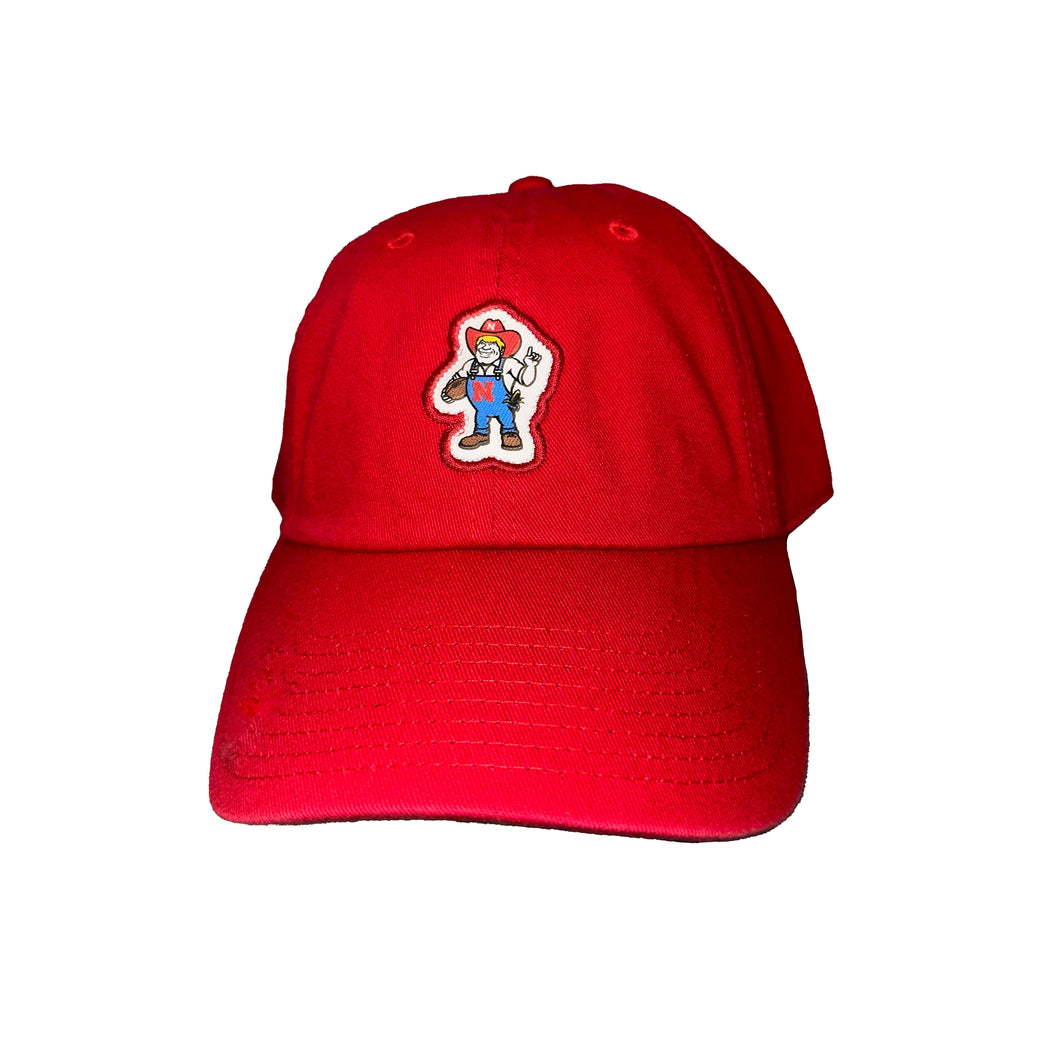 Nebraska Herbie Football Largo Dad Hat - Red