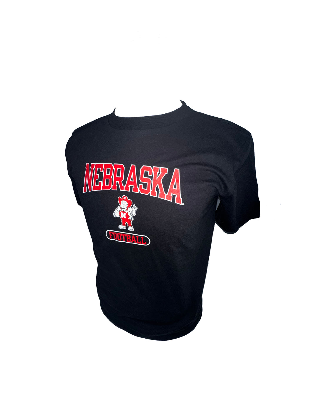 Nebraska Youth Herbie Football T-shirt - Black