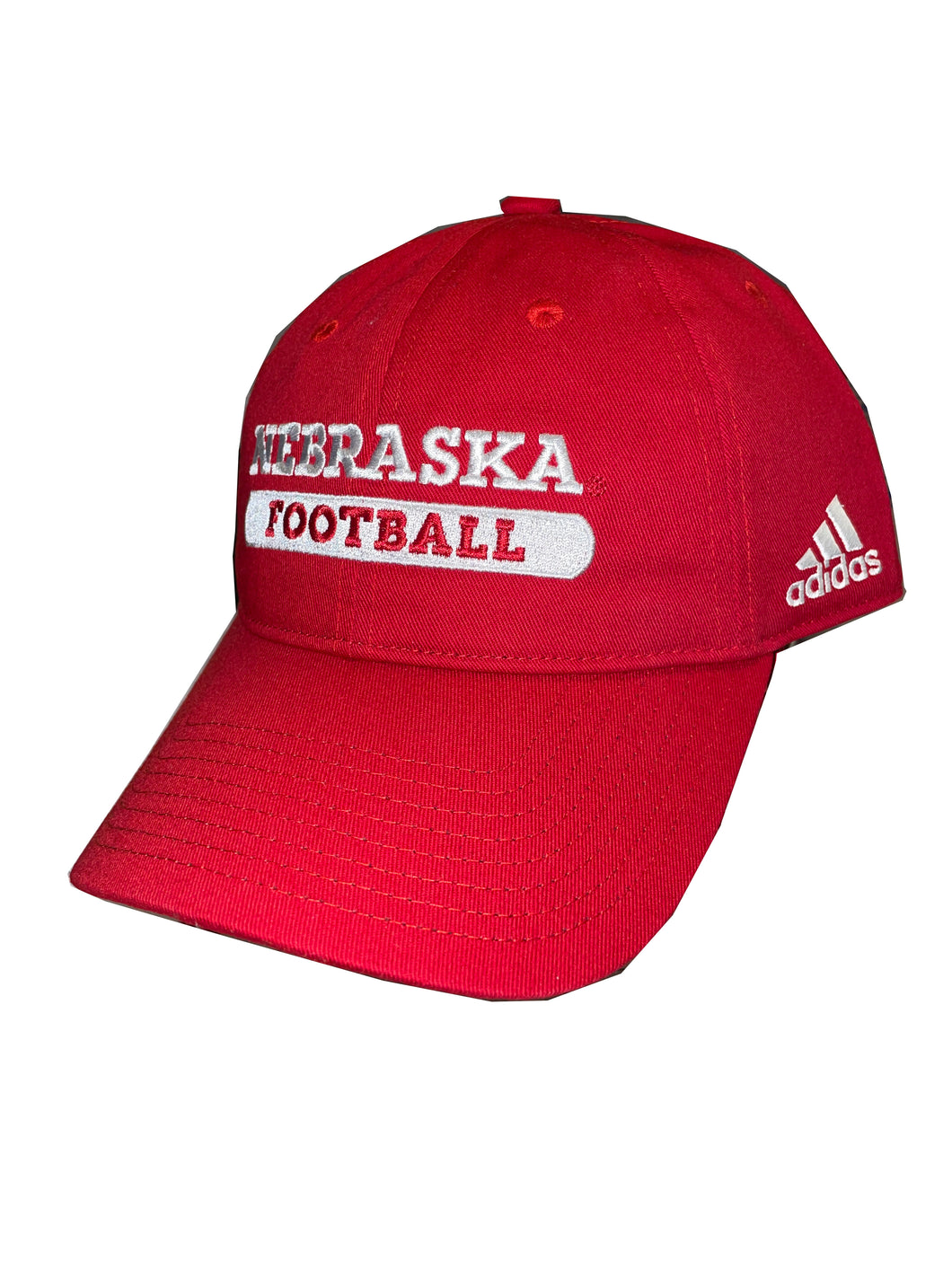 Nebraska Adidas Football hat-Adjustable-Red