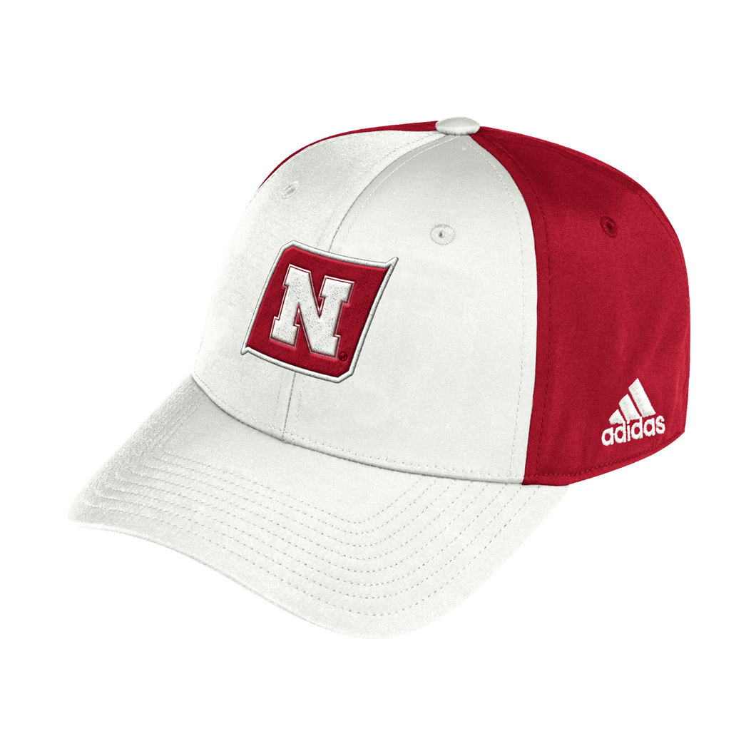 Nebraska Men's Adidas Sideline Coach Slouch Flex sized hat
