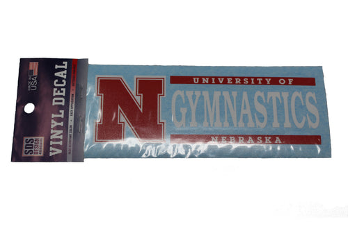 Nebraska 6X2 Gymnastics Decal