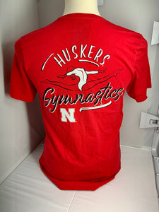 Nebraska Men's Gymnastic's short sleeve tee - Red