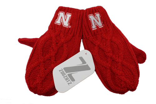 Nebraska Knitted Mitten Red