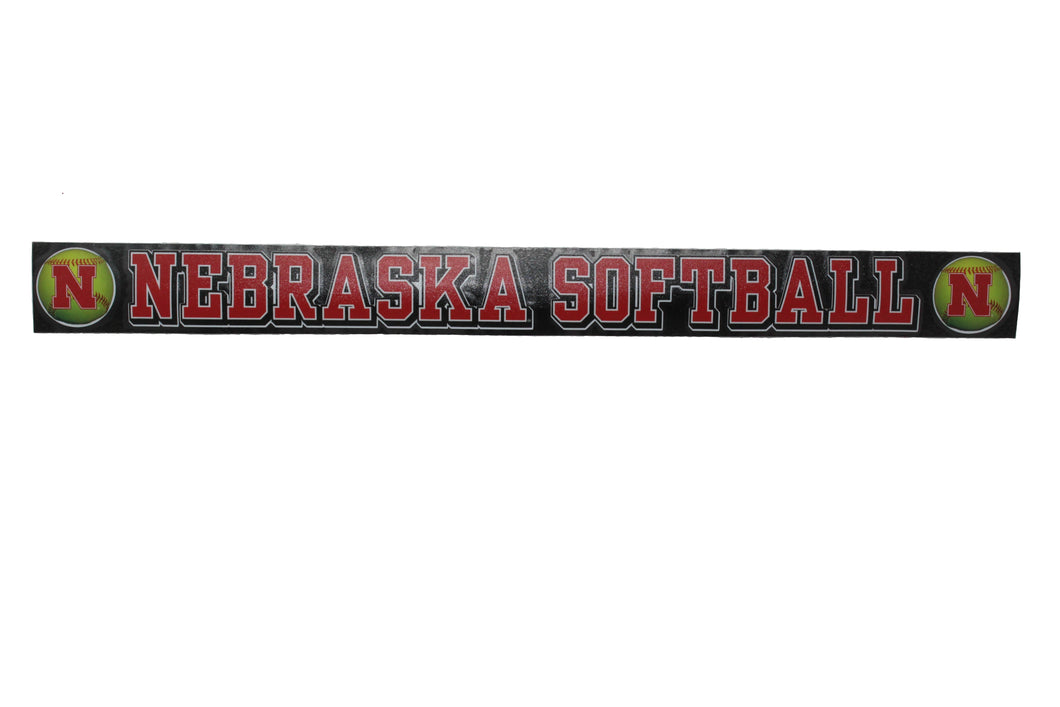 Nebraska Strip Softball Decal