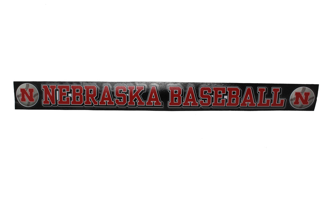 Nebraska Baseball Strip Decal