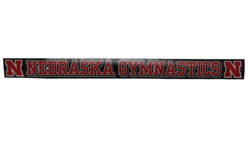 Nebraska Strip Decal Gymnastics