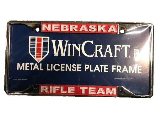 Nebraska Rifle Team License Frame
