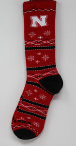 Nebraska Snowflake Sock