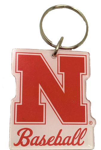 Nebraska Baseball N Logo Key Ring