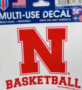 Nebraska Sport Decal Basketball