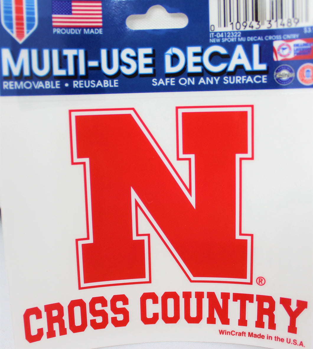 Nebraska Sport Decal Cross Country