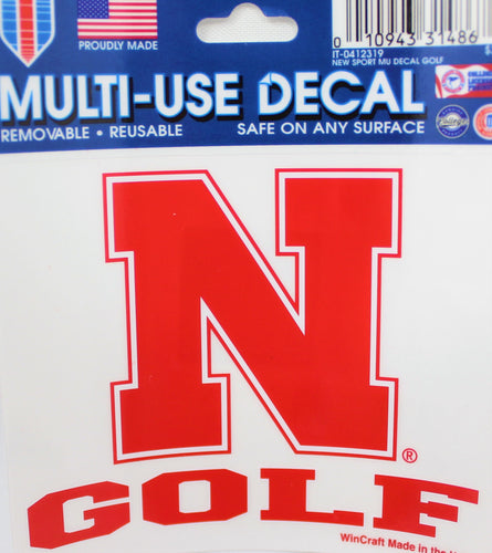 Nebraska Sport Decal Golf