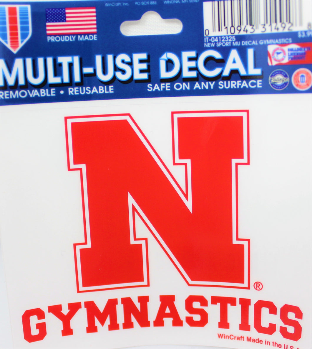 Nebraska Sport Decal Gymnastics