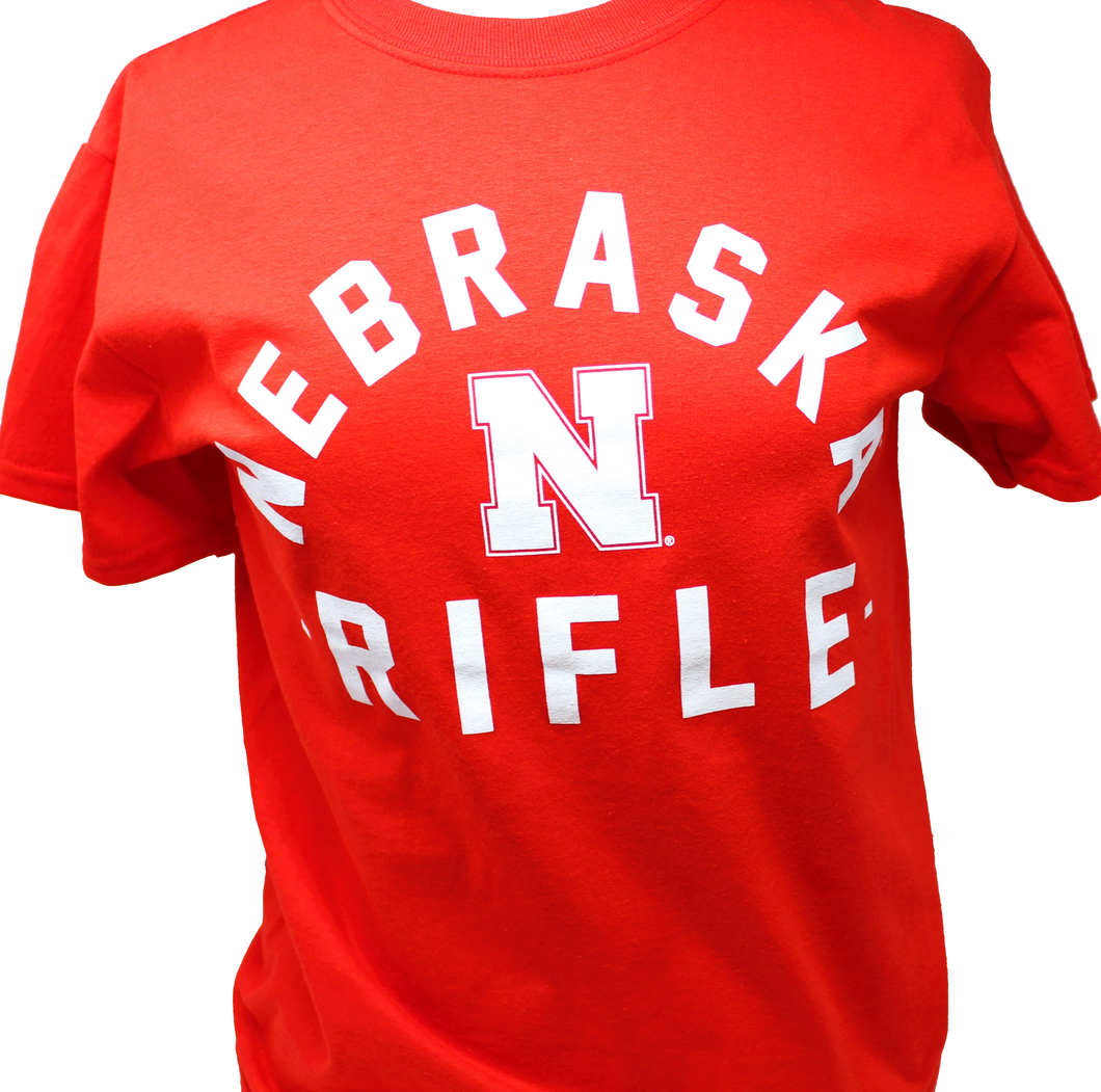 Nebraska Men's Arch Mascot Rifle Tee