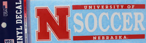 Nebraska UNL Soccer decal
