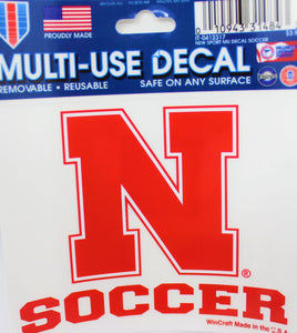 Nebraska Sport Decal Soccer