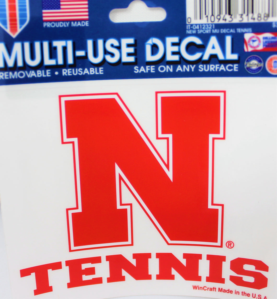 Nebraska Sport Decal Tennis