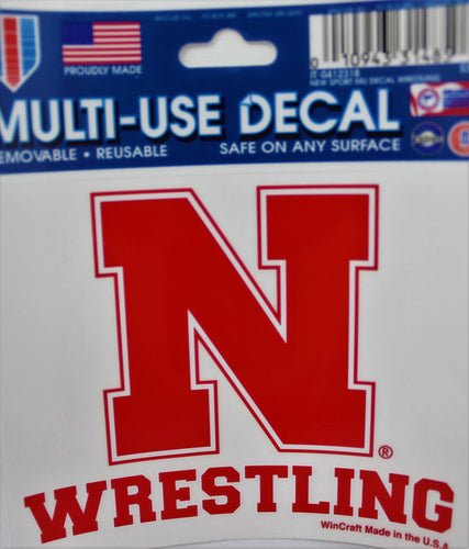 Nebraska Sport Decal Wrestling